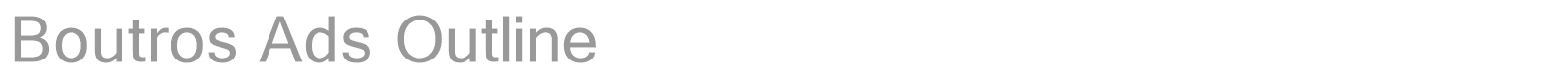 Boutros Ads Outline font preview